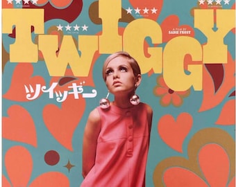 Twiggy | British Cinema, 60s Fashion Documentary, Sadie Frost | 2026 original print | Japanese chirashi film flyer