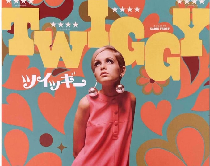 Twiggy | British Cinema, 60s Fashion Documentary, Sadie Frost | 2026 original print | Japanese chirashi film flyer
