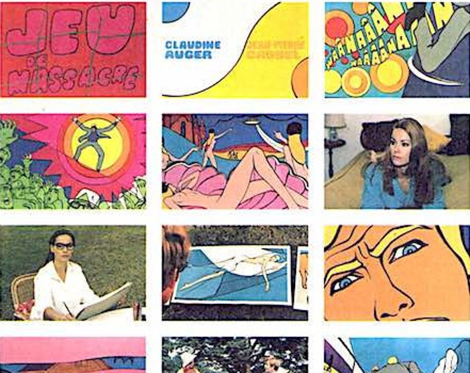 The Killing Game | 60s French Cinema, Claudine Auger, Alain Jessua | 2001 print | Japanese chirashi film flyer