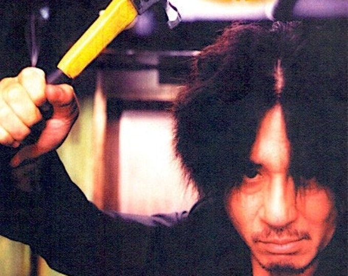 Oldboy (B) | Korean Cult Classic, Park Chan-wook | 2004 original print, foldout | Japanese chirashi film flyer