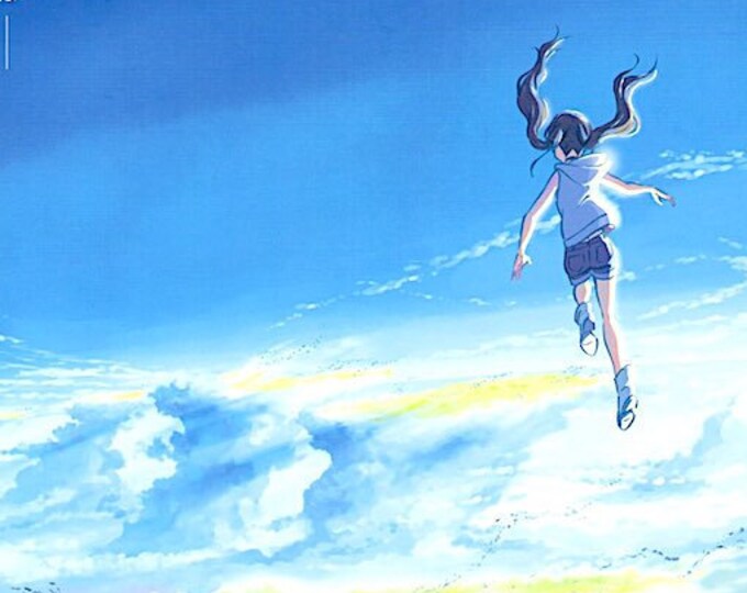 Weathering with You (A) | Japan Anime, Makoto Shinkai | 2019 original print | Japanese chirashi film flyer