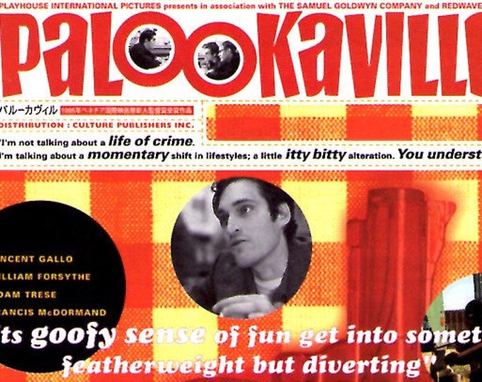 Palookaville | 90s American Cinema, Vincent Gallo | 1997 original print | vintage Japanese chirashi film flyer