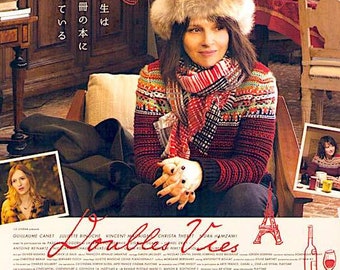 Non-Fiction | French Cinema, Juliette Binoche, Olivier Assayas | 2019 original print | Japanese chirashi film poster