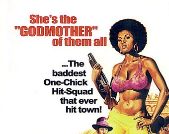 Coffy & Super Fly | 70s Cult Classic Blaxploitation | 2000 print, gatefold | vintage Japanese chirashi film flyer