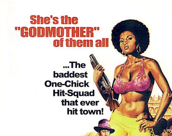 Coffy & Super Fly | 70s Cult Classic Blaxploitation | 2000 print, gatefold | vintage Japanese chirashi film flyer