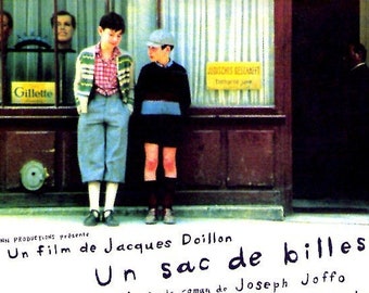 A Bag of Marbles | 70s French Cinema, Jacques Doillon | 2000 print | Japanese chirashi film flyer