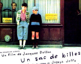 A Bag of Marbles | 70s French Cinema, Jacques Doillon | 2000 print | Japanese chirashi film poster