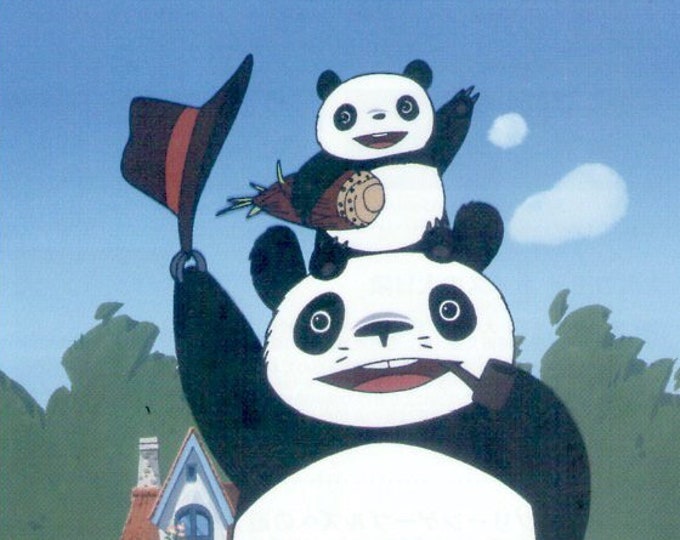 Panda Go Panda (C) | 70s Classic Anime, Isao Takahata, Studio Ghibli | 2018 print | Japanese chirashi film flyer