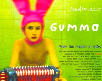 Gummo | 90s Cult Movie, Harmony Korine | 1998 original print | vintage Japanese chirashi film flyer