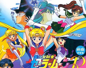 Sailormoon R | 90s Cult Anime Series | 1993 original print | vintage Japanese chirashi film poster