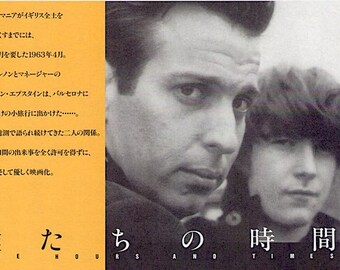 The Hours and Times | 90s Cinema, John Lennon and Brian Epstein | 1993 original print | vintage Japanese chirashi film poster