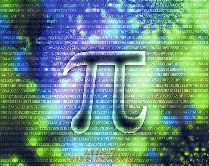 Pi (C) | 90s American Cult Classic, Darren Aronofsky | 1999 original print | vintage Japanese chirashi film flyer
