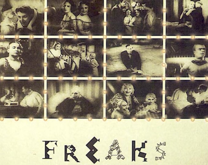 Freaks | 30s Cult Film, Tod Browning | 2005 print | Japanese chirashi film flyer
