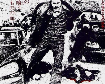 High Crime | 70s Italian Crime Classic, Franco Nero | 1974 original print | vintage Japanese chirashi film poster