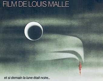 Black Moon | 70s French Cult Classic, Louis Malle | 1990 original print | vintage Japanese chirashi film flyer