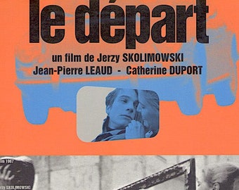 The Departure | 60s Belgian Cinema, Jean-Pierre Léaud, Jerzy Skolimowski | 1999 print | vintage Japanese chirashi film poster