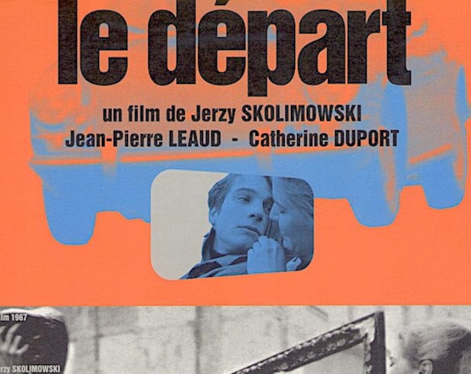 The Departure | 60s Belgian Cinema, Jean-Pierre Leaud, Jerzy Skolimowski | 1999 print | Japanese chirashi film flyer