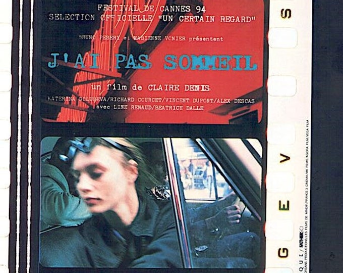 I Can't Sleep | 90s French Cinema, Claire Denis | 1997 original print | vintage Japanese chirashi film flyer