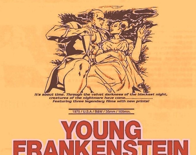 Young Frankenstein (B) | 70s Cult Movie, Mel Brooks | 1997 print | vintage Japanese chirashi film flyer
