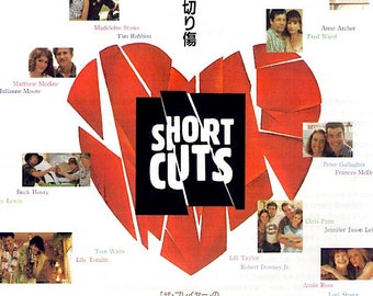 Short Cuts | 90s US Classic, Robert Altman | 1994 original print | vintage Japanese chirashi film poster