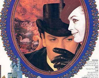 Ludwig (A) | 70s Italian Classic, Luchino Visconti, Helmut Berger, Romy Schneider | 1980 original print | Japanese chirashi film flyer