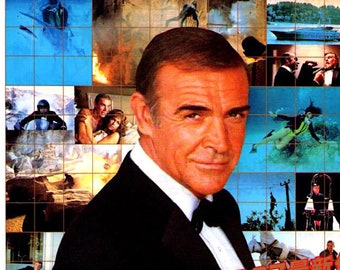 Never Say Never Again | 80s Sean Connery James Bond | 1983 original print | vintage Japanese chirashi film poster