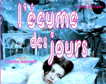 Spray of the Days | 60s French Cinema, Sami Frey | 1995 print | Japanese chirashi film poster