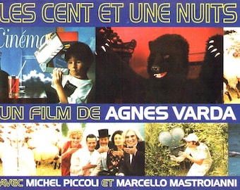 One Hundred and One Nights | 90s French Cinema, Agnes Varda | 1997 original print | vintage Japanese chirashi film flyer
