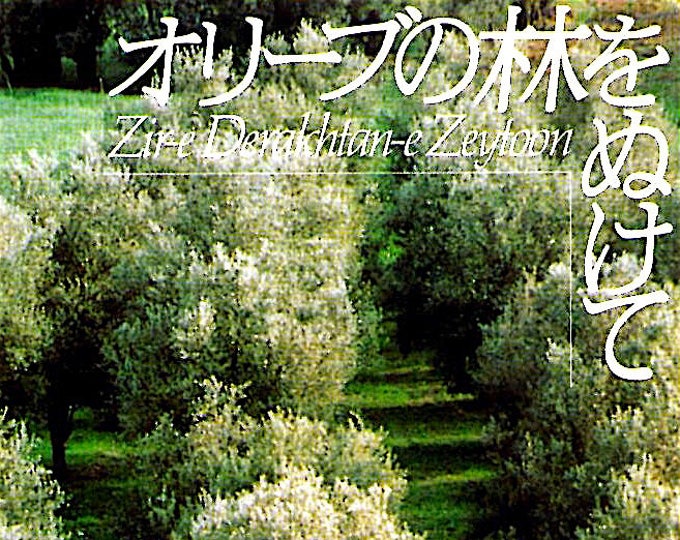 Through the Olive Trees | 90s Iranian Cinema, Abbas Kiarostami | 1994 original print | vintage Japanese chirashi film flyer