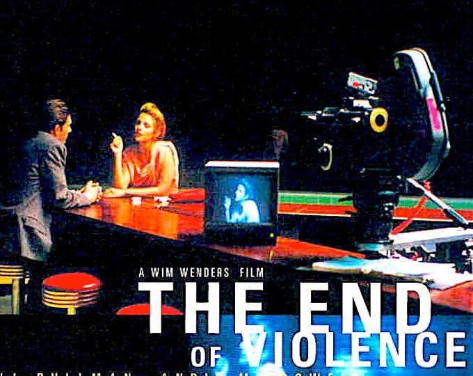 The End of Violence | 90s American Cinema, Bill Pullman, Wim Wenders | 1998 original print | vintage Japanese chirashi film flyer