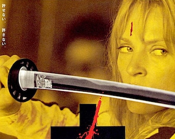 Kill Bill (A) | Cult Classic, Quentin Tarantino, Uma Thurman | 2003 original print | Japanese chirashi film poster