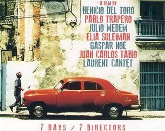 7 Days in Havana (A) | Gaspar Noé, Benicio Del Toro | 2012 original print | Japanese chirashi film poster