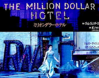 Million Dollar Hotel | Wim Wenders, Jeremy Davies, Milla Jovovich | 2001 original print | Japanese chirashi film poster