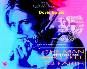 Performance + Man Who Fell to Earth | 70s Cult Classics, Mick Jagger, David Bowie | 1998 print | Japanese chirashi film poster