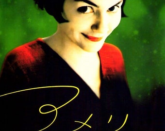 Amelie (A) | French Cinema, Audrey Tautou | 2001 original print | Japanese chirashi film poster