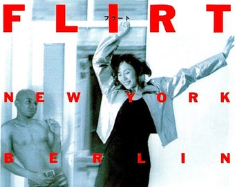 Flirt | 90s Independent Classic, Hal Hartley | 1997 original print | vintage Japanese chirashi film poster