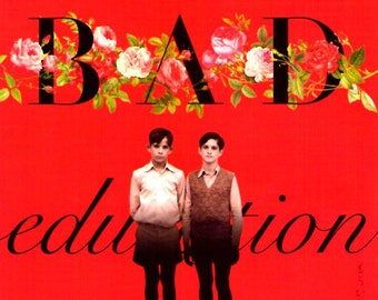 Bad Education (B) | Spanish Cinema, Gael Garcia Bernal, Pedro Almodovar | 2005 original print | Japanese chirashi film poster