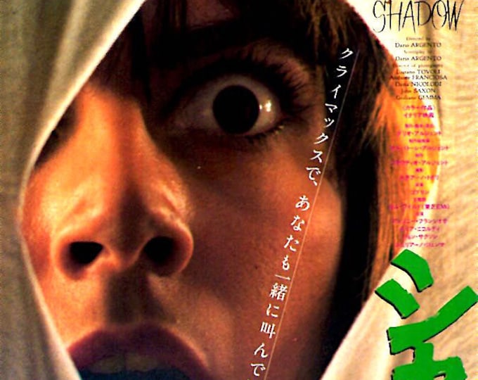 Tenebre | 80s Italian Horror, Dario Argento, Daria Nicolodi | 1983 original print | vintage Japanese chirashi film flyer