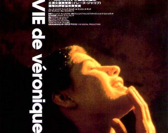 Double Life of Veronique (A) | 90s European Classic, Irene Jacob | 1992 original print | vintage Japanese chirashi film poster