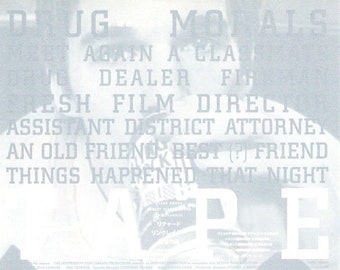 Tape (B) | American Cinema, Richard Linklater, Ethan Hawke | 2003 original print | Japanese chirashi film flyer