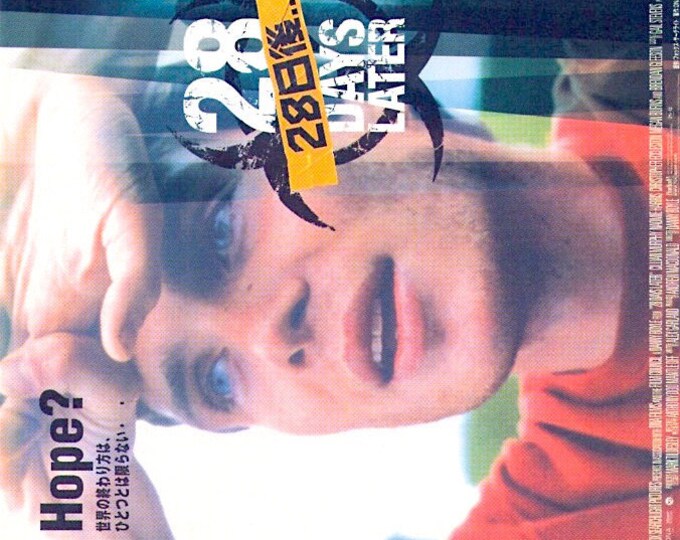 28 Days Later (A) | British Cult Classic, Danny Boyle | 2003 original print | Japanese chirashi film flyer