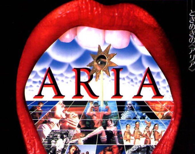 Aria | 80s British Anthology, Godard, Roeg, Ken Russell, Altman | 1987 original print | vintage Japanese chirashi film flyer