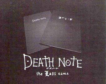 Death Note 2: The Last Name (B) | Cult Japan Cinema, Tatsuya Fujiwara | 2006 original print | Japanese chirashi film poster