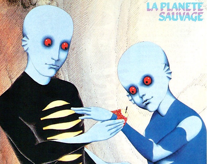 Fantastic Planet (A) | 70s French Animation Classic, Rene Laloux | 1997 print | vintage Japanese chirashi film flyer
