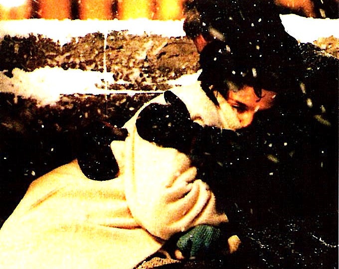 Lovers on the Bridge (B) | 90s French Classic, Leos Carax, Juliette Binoche | 2011 print | Japanese chirashi film flyer