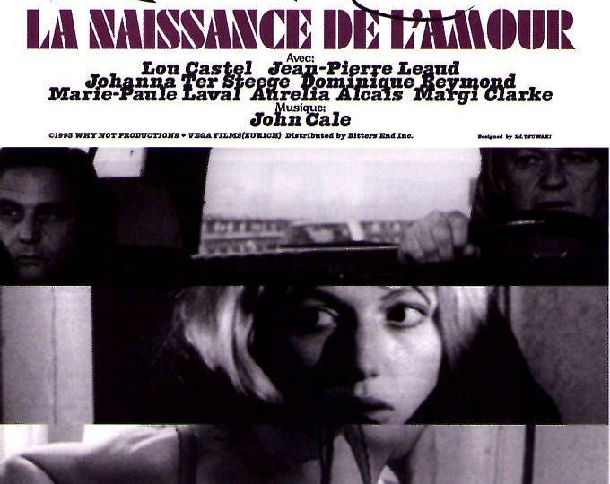 The Birth of Love | 90s French Cinema, Philippe Garrel | 1997 original print | vintage Japanese chirashi film flyer