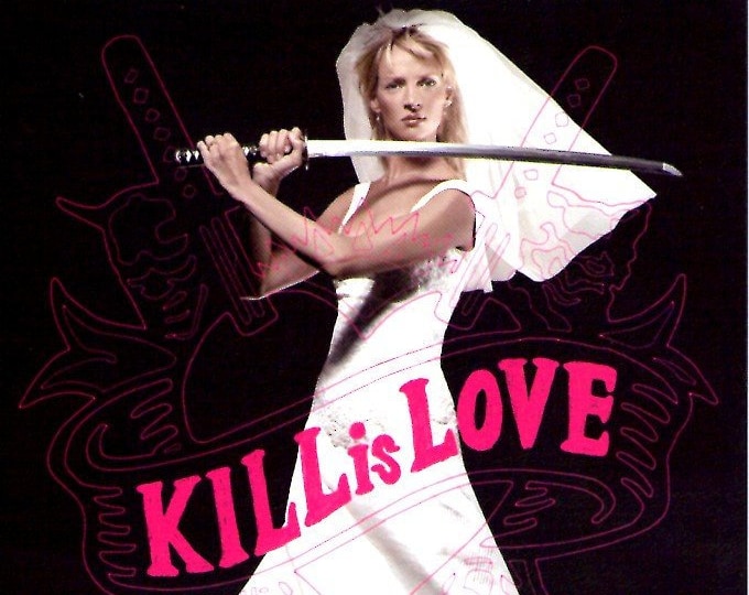 Kill Bill 2 (A) | American Cult Classic, Quentin Tarantino, Uma Thurman | 2004 original print | Japanese chirashi film flyer