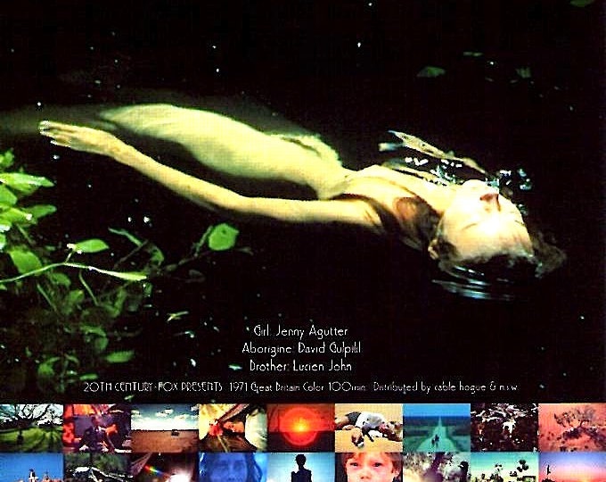 Walkabout (B) | 70s British Classic, Nicolas Roeg, Jenny Agutter | 2004 print | Japanese chirashi film flyer