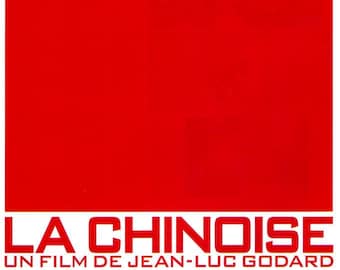 La chinoise | 60s French Classic, Jean-Luc Godard | 1998 print | vintage Japanese chirashi film flyer