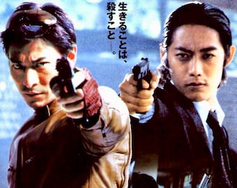 Fulltime Killer | Hong Kong Action Cinema, Andy Lau | 2004 original print | Japanese chirashi film flyer